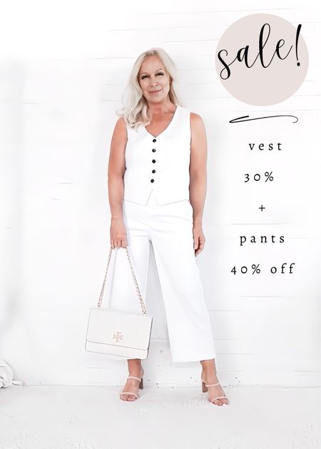 LAST DAY TO SAVE! Memorial Day sales end today. We won’t have another sale like this until mid-July. White linen vest is 30% off, white crop pants are 40% + 15% off.

#LTKOver40 #LTKSaleAlert #LTKSeasonal
