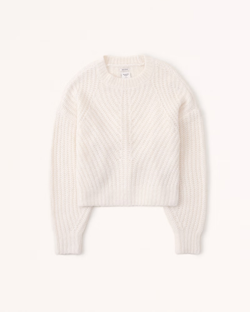 Alpaca-Blend Crew Sweater | Abercrombie & Fitch (US)