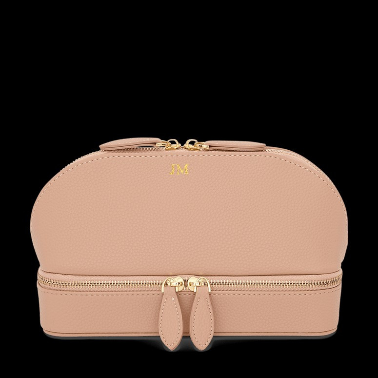 Lily & Bean Leather Travel Shell Style Bag Pinky | Lily and Bean