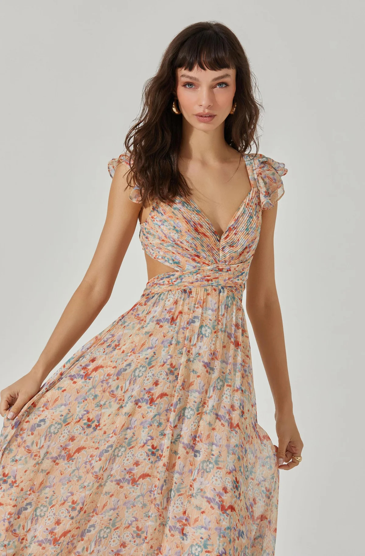 Primrose Floral Strappy Back Maxi Dress | ASTR The Label (US)