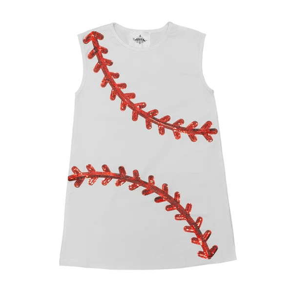 Baseball White Dress | Belle Cher