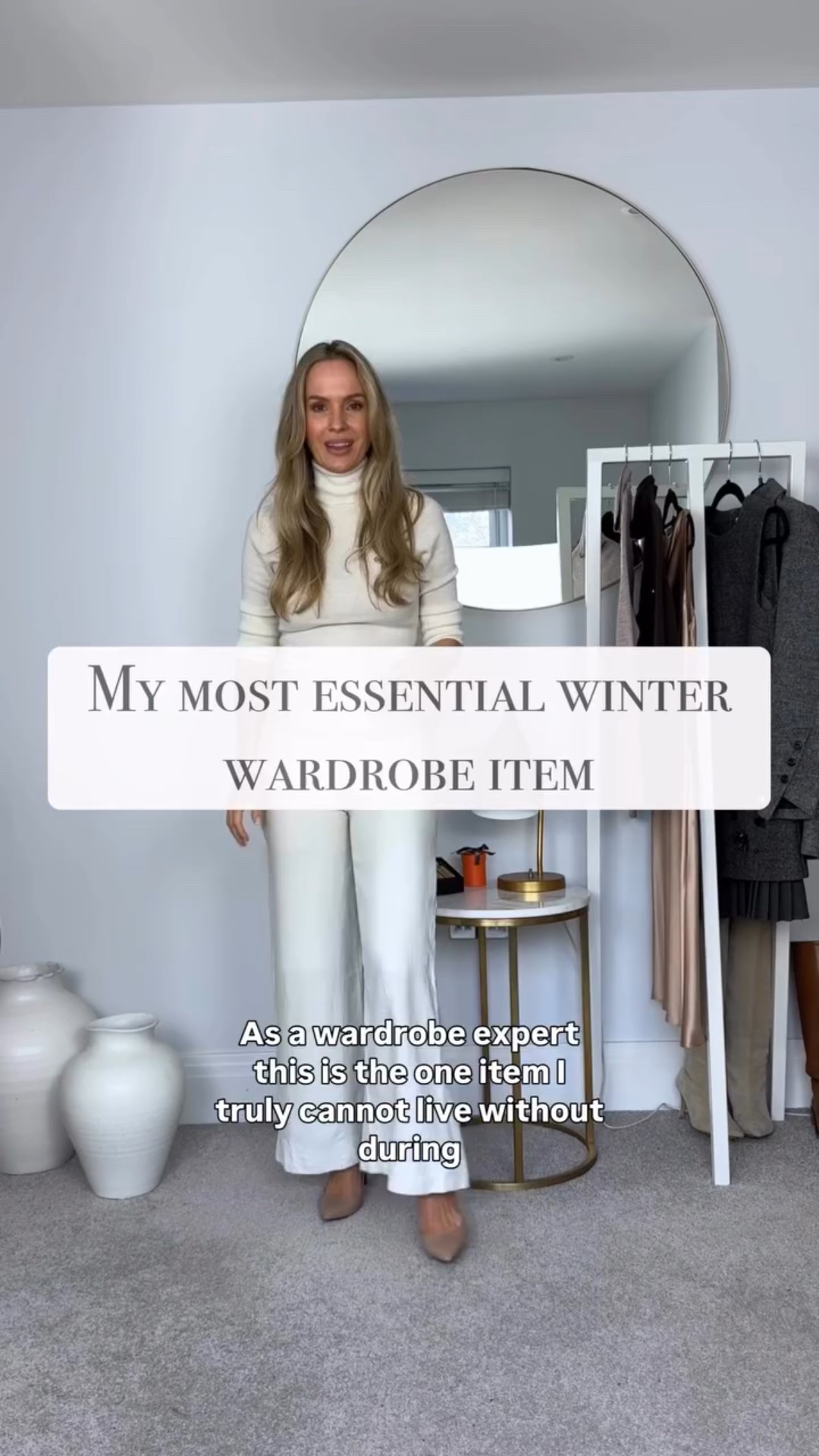ad | My winter wardrobe hero ❄️ 

Small but mighty, a great 100% wool turtleneck is one of those pieces people often overlook. But it’s the queen of layering. 

It works under coats, jackets, blazers, dresses and even shirts. It instantly pulls everything together and makes the look more intentional. 

It keeps you warm, looks polished, and earns its place in your wardrobe a hundred times over. I have several in different shades, and they’re some of my most-worn pieces by far. The price per wear is unbeatable.

Mine are from @selfwhoofficial , and you can use the code “Tess” for 15% off one item, “Tess20” for 20% off two, and “Tess30” for 30% off three or more items.

🤍You can find the items I’m wearing in my link in bio, or just comment “link” and I will DM the links to you 🤍

#tessmontgomery #wardrobeexpert

#LTKSaleAlert #LTKCyberWeek #LTKOver40