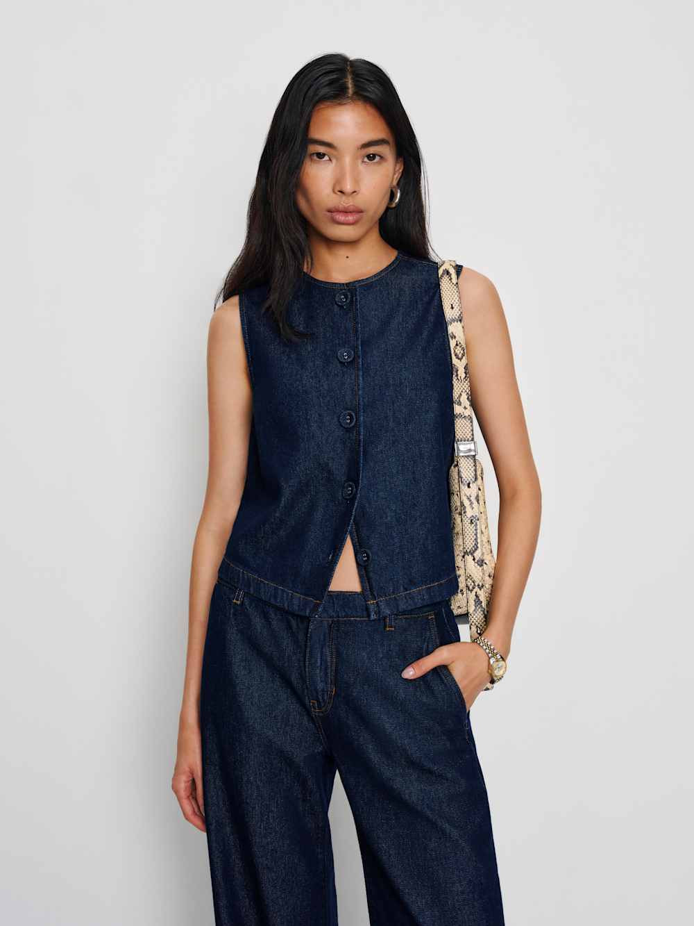 Bonnie Denim Top | Reformation (Global)