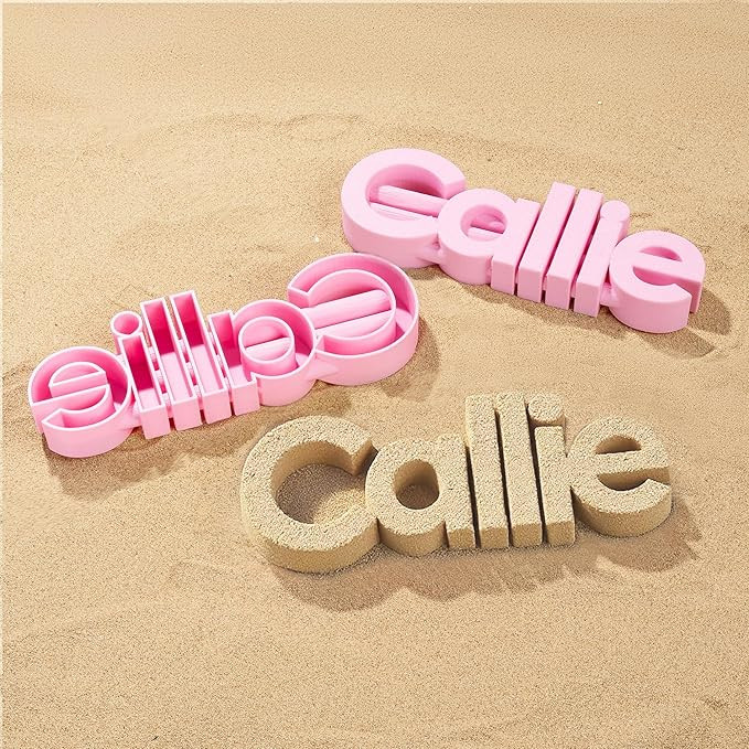 CALLIE Personalized Sand Molding Tool with Name, 2-7 Letters Multi-Color 3D Printed Sand Molds, C... | Amazon (US)