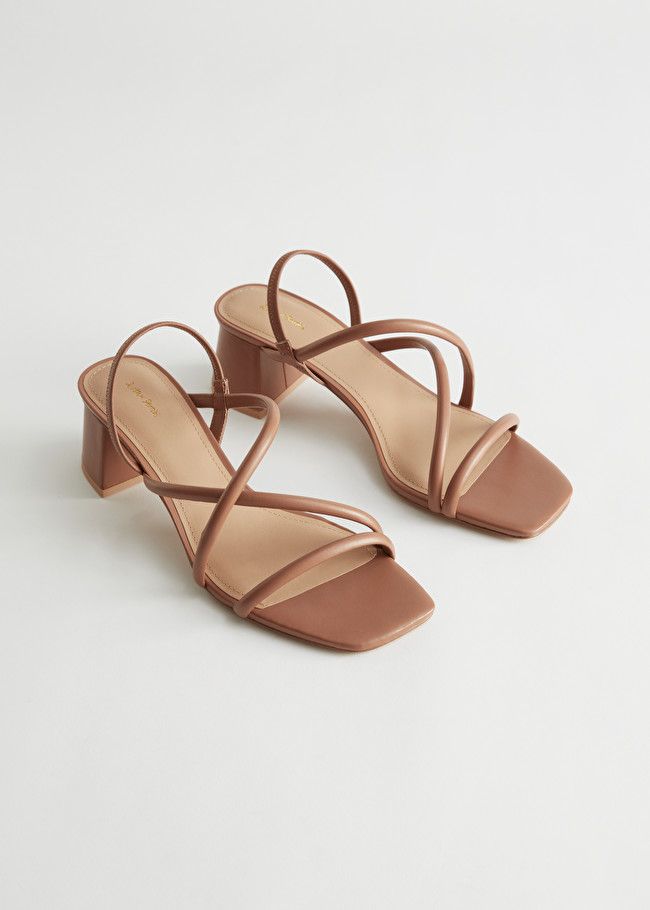 Chunky Strap Heeled Leather Sandals | & Other Stories (EU + UK)