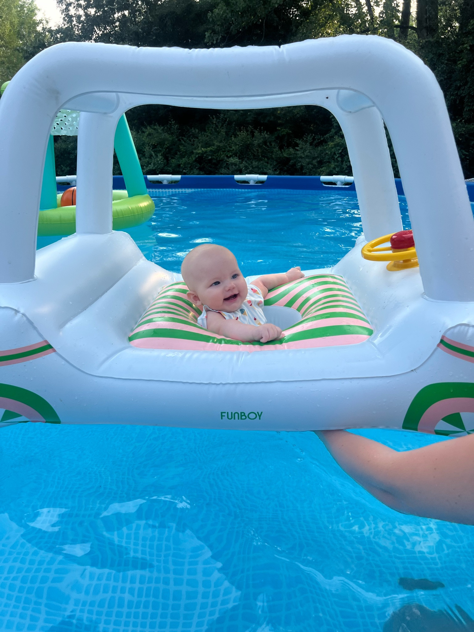 Fun summer pool toys and float. Golf cart float for baby. Fun boy. Pool basketball. Summer activity with baby girl

#LTKbaby #LTKSeasonal #LTKfamily