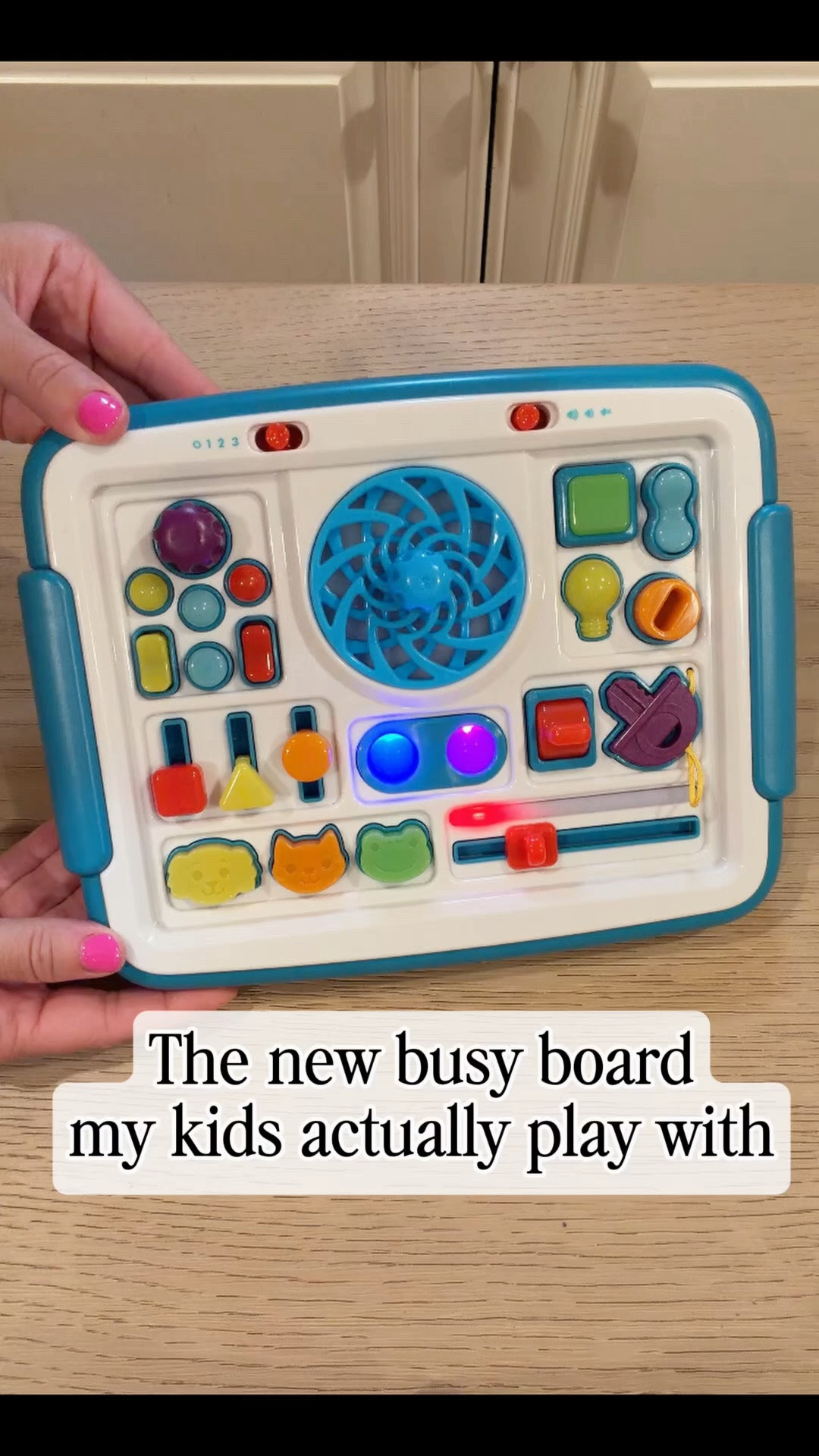 Comment BUSY and I’ll send you the link! ✨

This new @chuckleandroar busy board was an instant yes when I spotted it at Target. My favorite kinds of toys are the ones that keep little hands busy while encouraging learning through play, and this one has been a hit!

✨ Lights + sounds
🌎 English + Spanish
🖐️ Interactive switches, buttons, and activities
💛 So many ways to explore and play

Such a fun find for curious little learners!

#LTKmomlife #LTKTravel #LTKKids