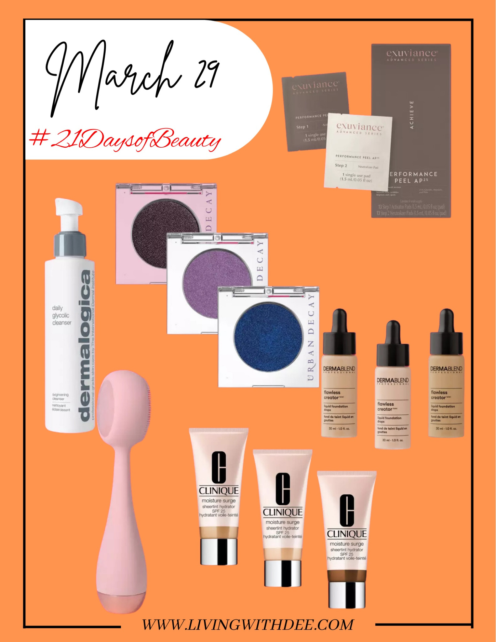 Day 18 #21DaysofBeauty

#dermalogica #clinique #urbandecay #dermablend

#LTKsalealert #LTKbeauty