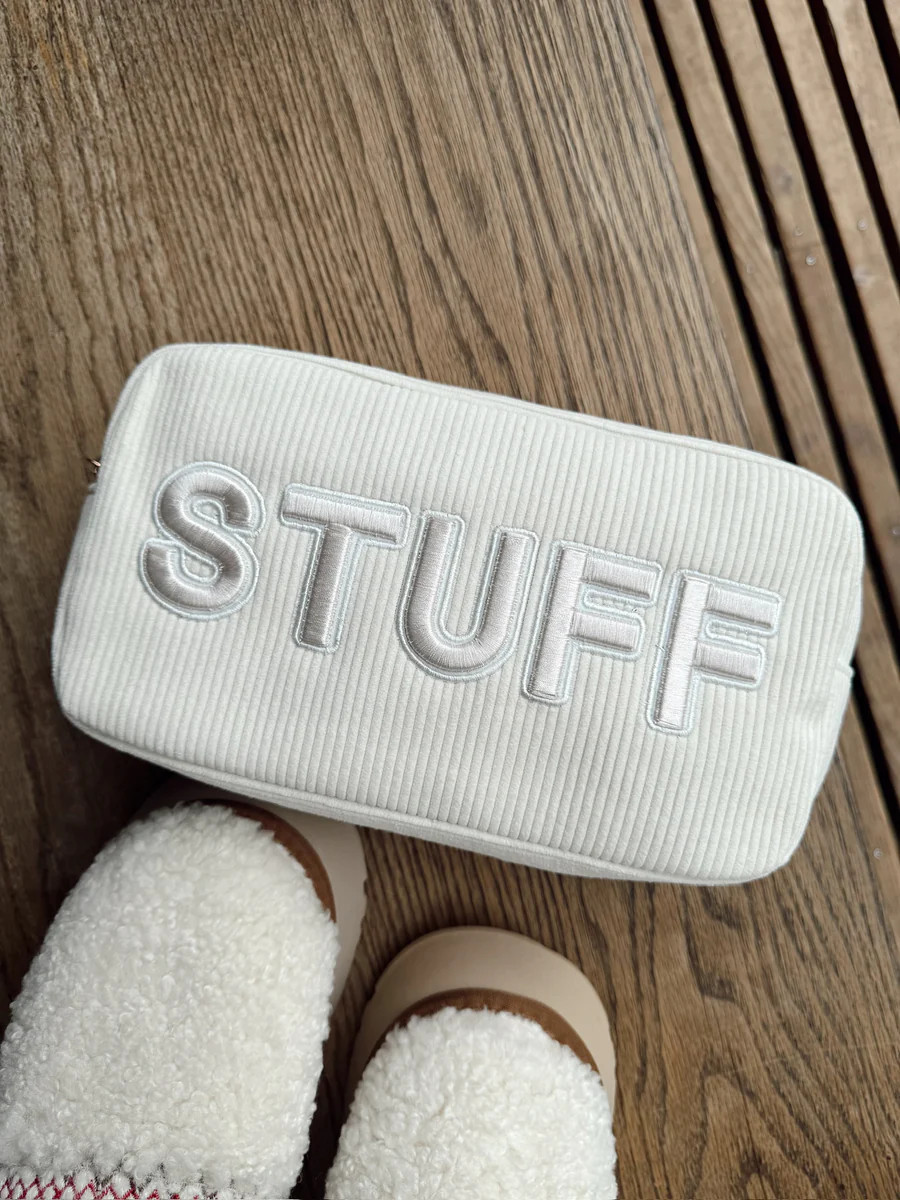 Stuff - Beige Corduroy Large Bag | KenzKustomz