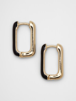 Resin Metal Mix Square Earrings | Banana Republic Factory