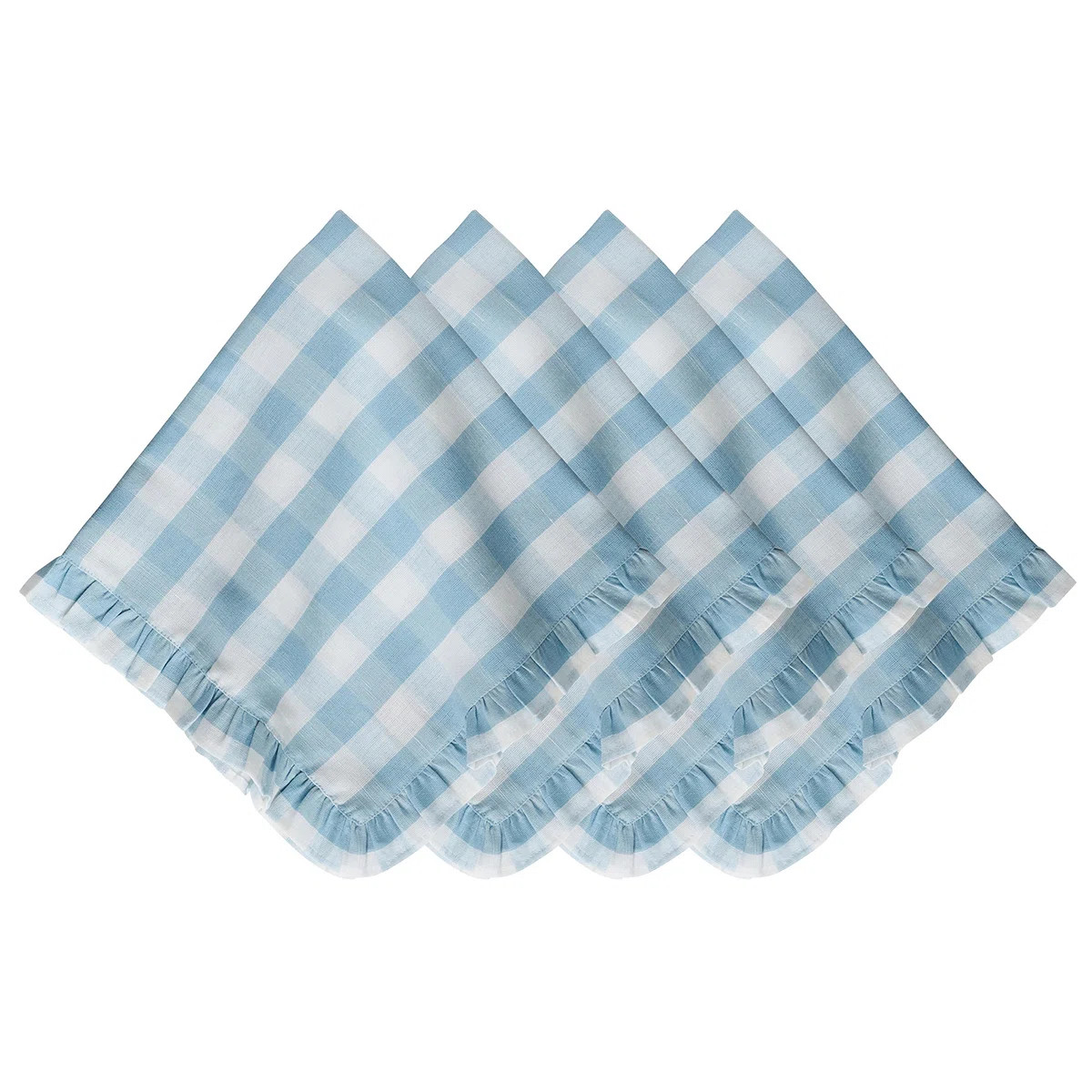 Gingham Ruffle Napkin (Set of 4) | Wayfair North America