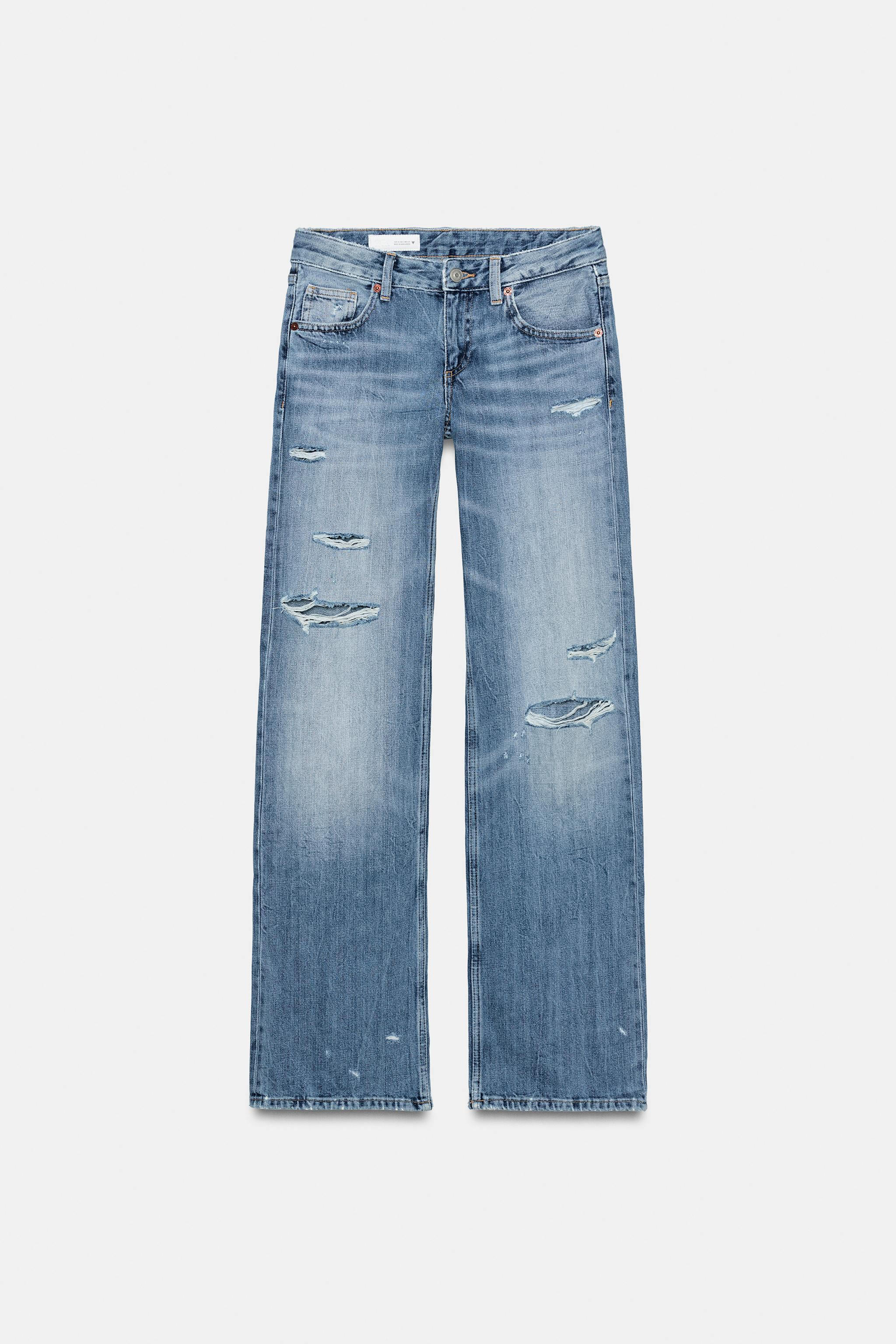 TRF LOW-RISE WIDE-LEG JEANS | Zara UK