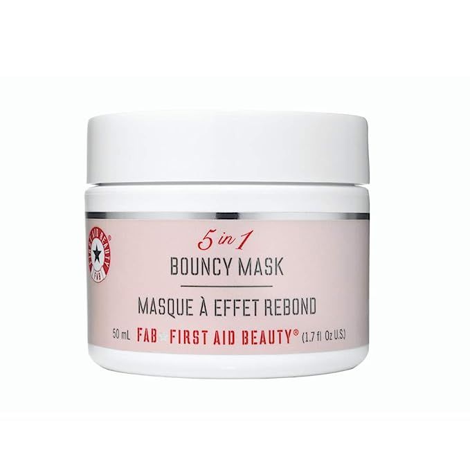 First Aid Beauty 5 in 1 Bouncy Mask: Gluten-Free Nourishing Acne Face Mask to Calm and Hydrate Sk... | Amazon (US)