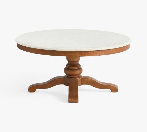 Scarlett Round Marble Coffee Table (36") | Pottery Barn (US)