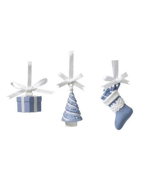 Wedgwood Snowflake Ornaments, Set of 3 | Neiman Marcus