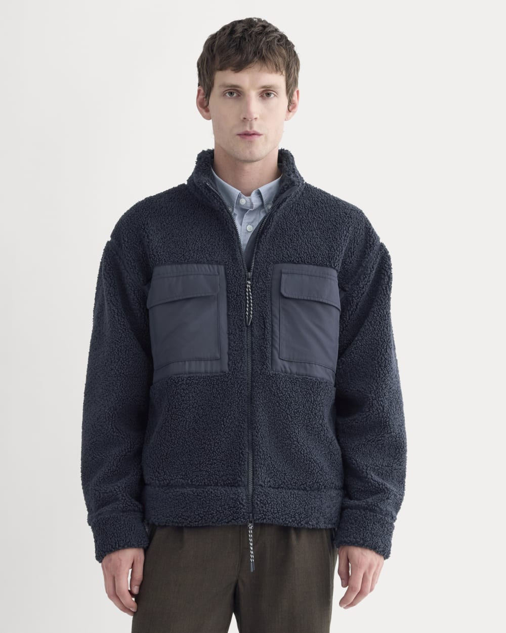 ReTrack Fleece Zip-Up | Deep Navy | Everlane