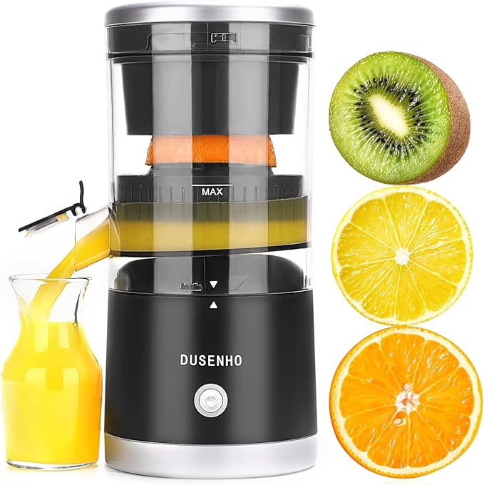 Amazon.com: DUSENHO,Electric Juicer Rechargeable - Citrus Juicer Machines with USB and Cleaning B... | Amazon (US)