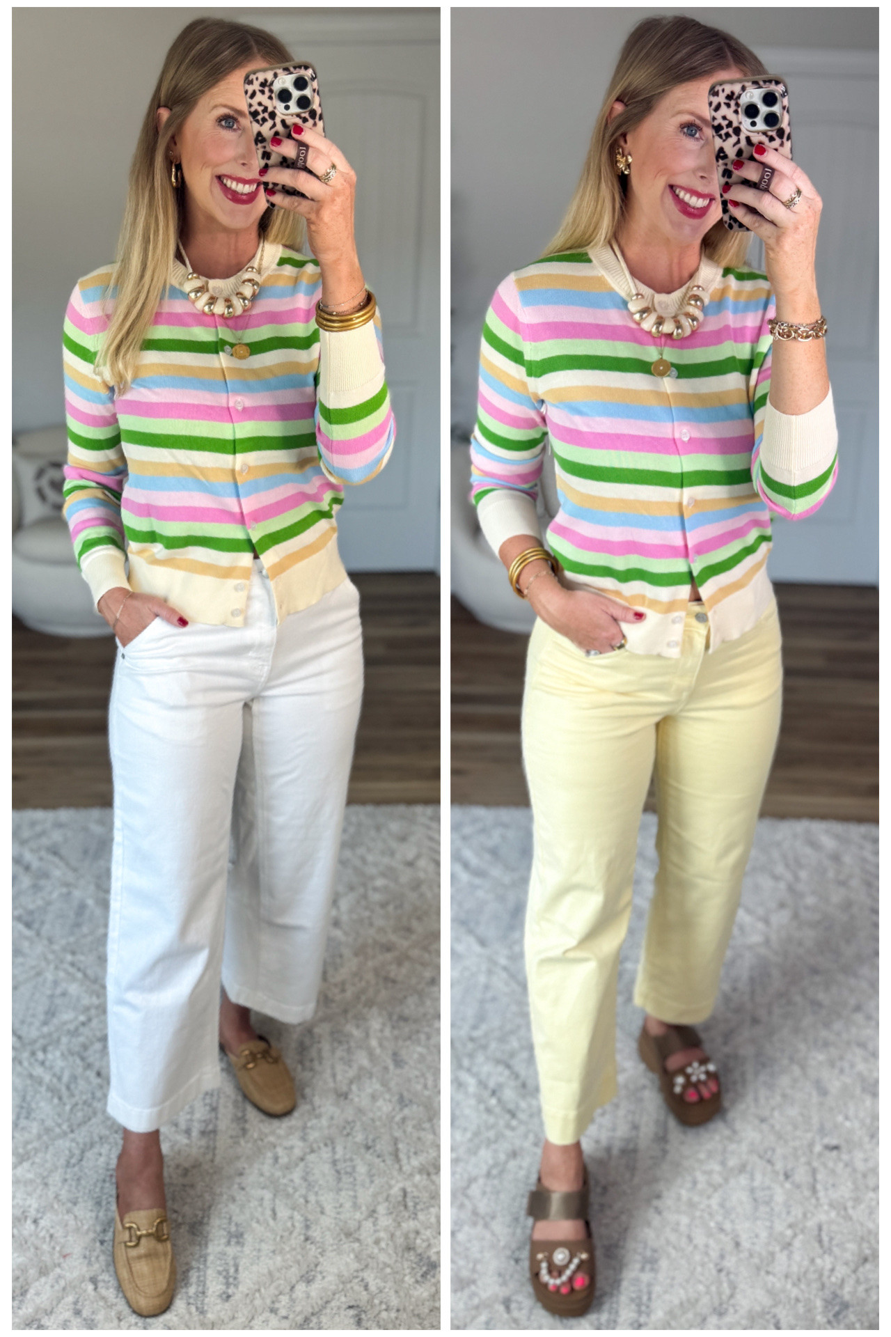 2 ways to wear this colorful striped cardigan from Walmart! 

#LTKootd #LTKmomlife