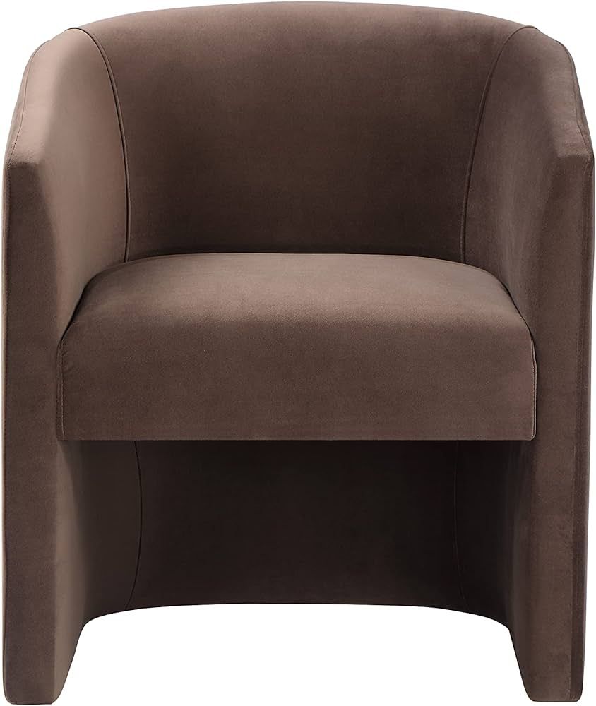 Steve Silver Furniture Iris Modern Accent Arm Chair with Plush Pillowtop Seating, Brown Coco Velv... | Amazon (US)