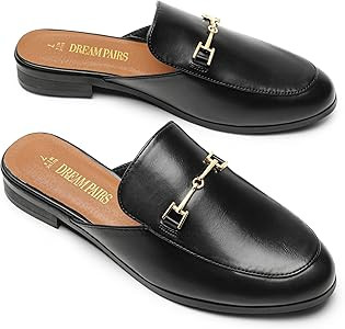 DREAM PAIRS Mules for Women Flats Bussiness Casual Shoes Comfortable Women Mules Slip on Work Loa... | Amazon (US)