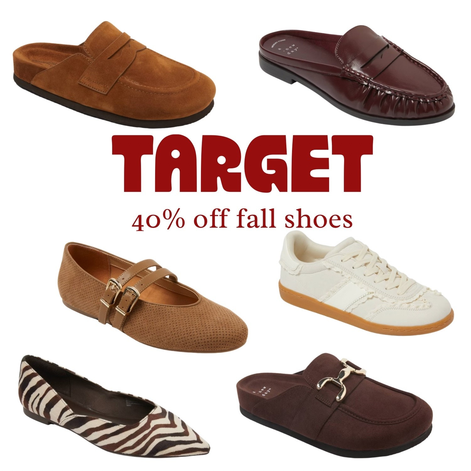 Up to 40% off fall shoes at target for Labor Day weekend! Fall shoes!

#LTKSaleAlert #LTKOver40