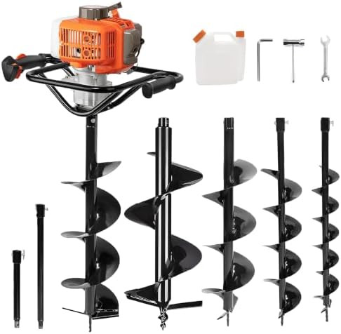 PROYAMA 54cc Post Hole Digger, Gas Powered Easy Start Earth Auger Digger | 2 Cycle Heavy Duty Pos... | Amazon (US)