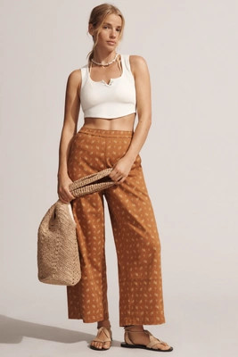 The Izzie Relaxed Pull-On Barrel Pants by Pilcro: Printed Twill Edition | Anthropologie (US)