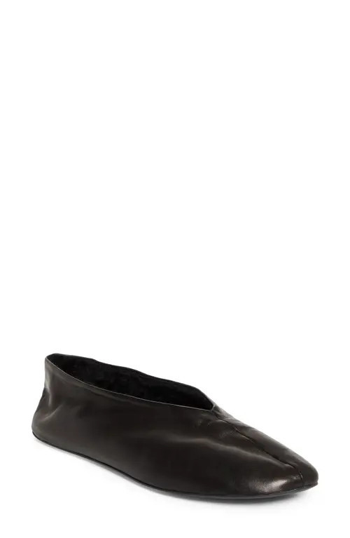 The Row Stella Ballerina Flat in Lacquer Brown at Nordstrom, Size 9Us | Nordstrom