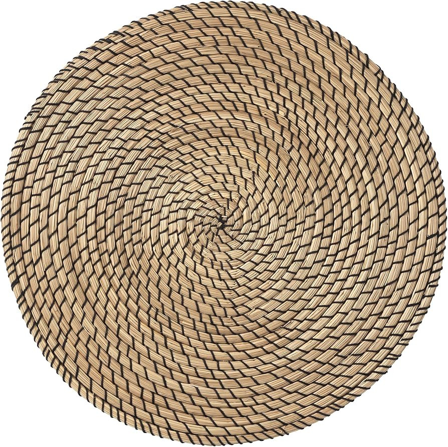 IKEA LÄTTAD Place mat, 37 cm, Seagrass/Black | Amazon (US)