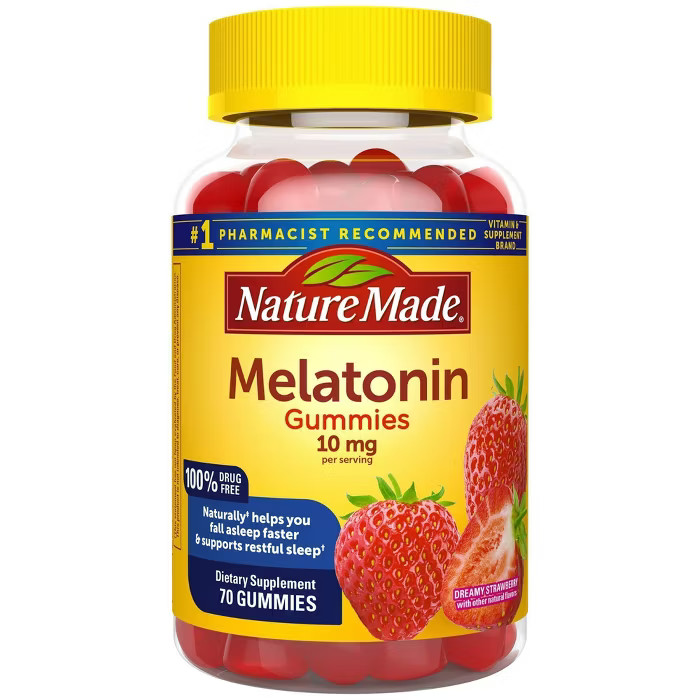 Nature Made Melatonin 10 mg Gummies - Dreamy Strawberry - 70ct | Target