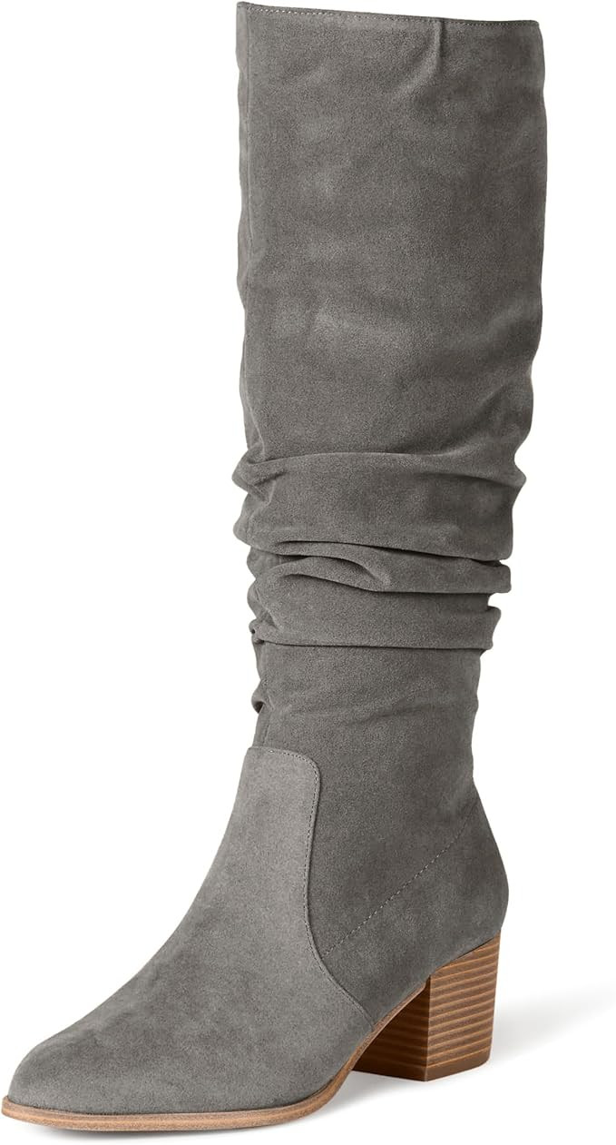Amazon Essentials Women's Tall Block Heel Knee High Boots | Amazon (US)