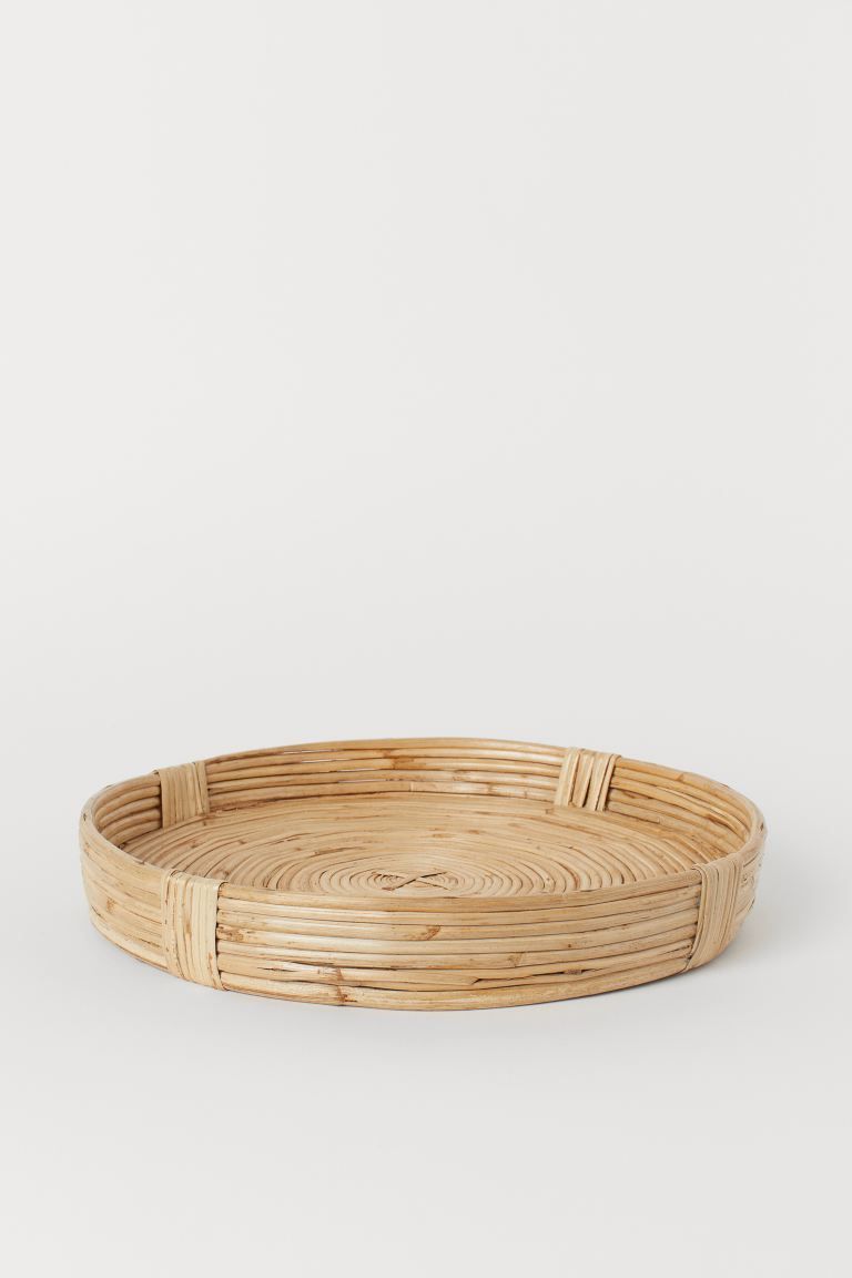 Large Braided Rattan Tray | H&M (US + CA)