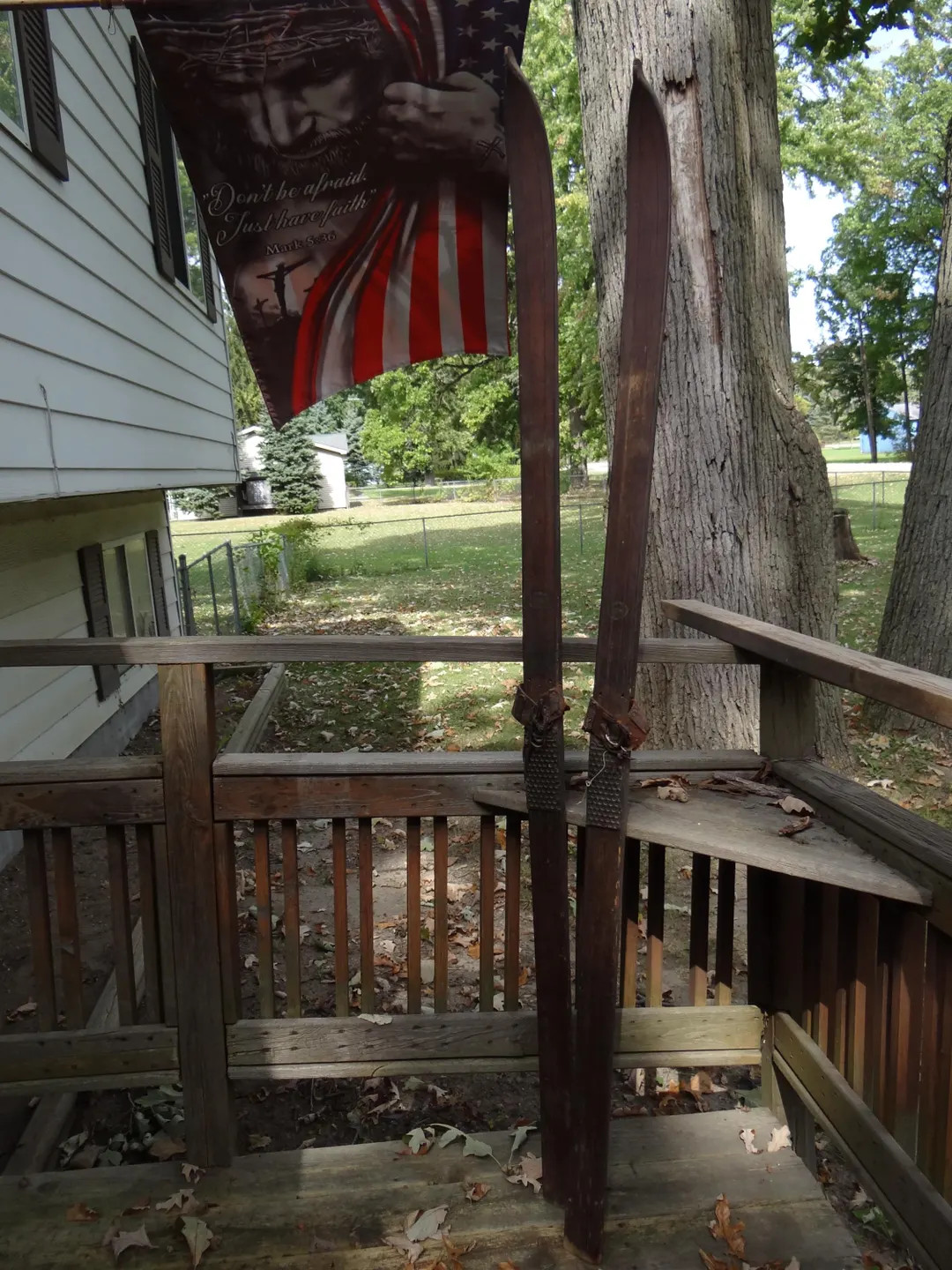 Rare Find Vintage Wooden Skis With Leather Bindings.. 83 1/2 Inches Long and 3 1/8 Inches Wide..i... | Etsy (US)