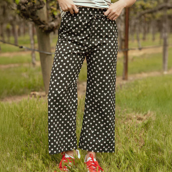 Disney Audrey Wide Leg Pants, Mickey Dot | Albion Fit