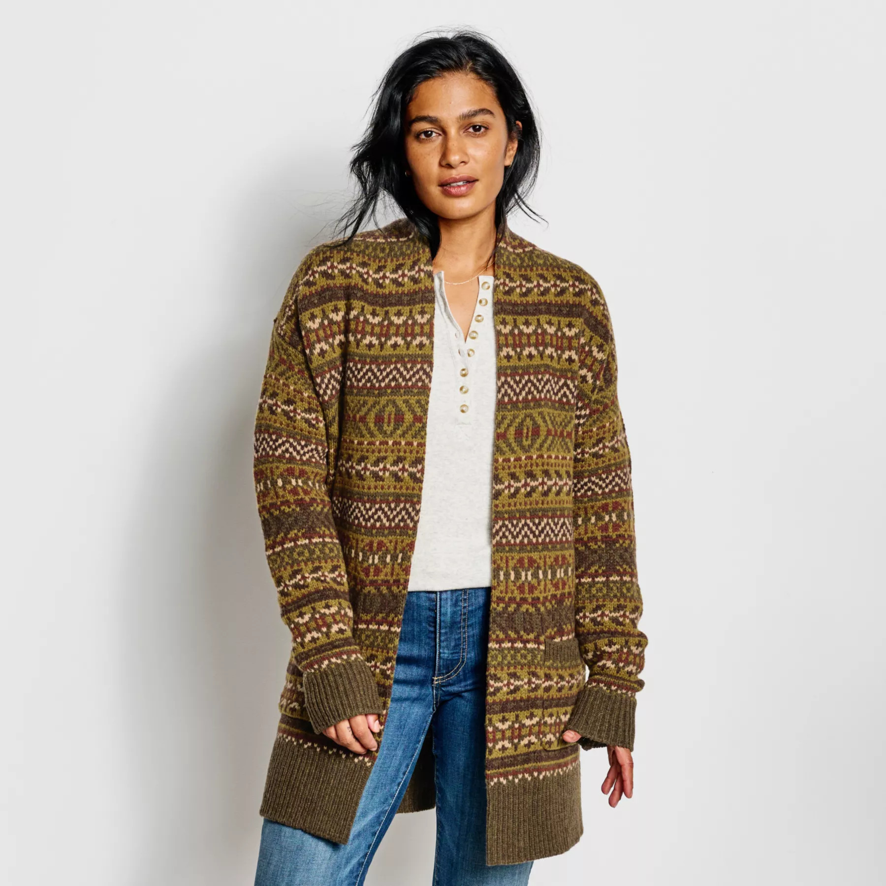Fair Isle Long Cardigan | Orvis (US)