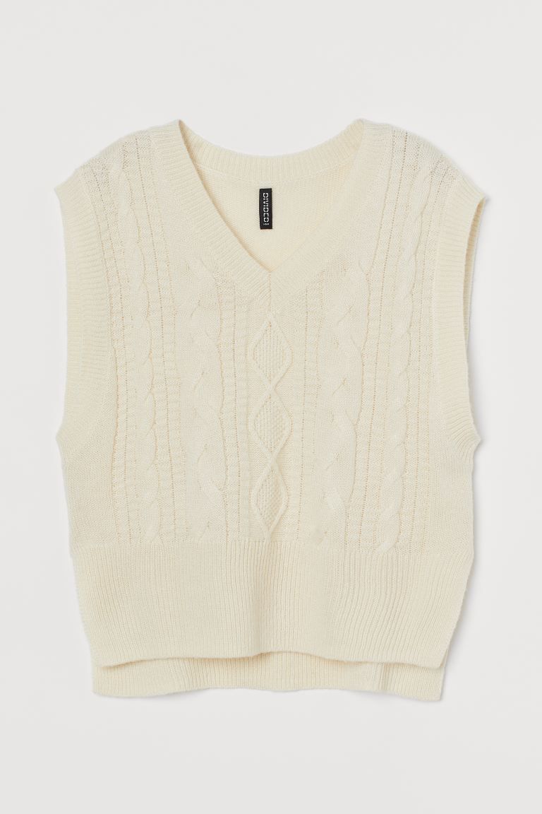 Cable-knit slipover | H&M (UK, MY, IN, SG, PH, TW, HK)