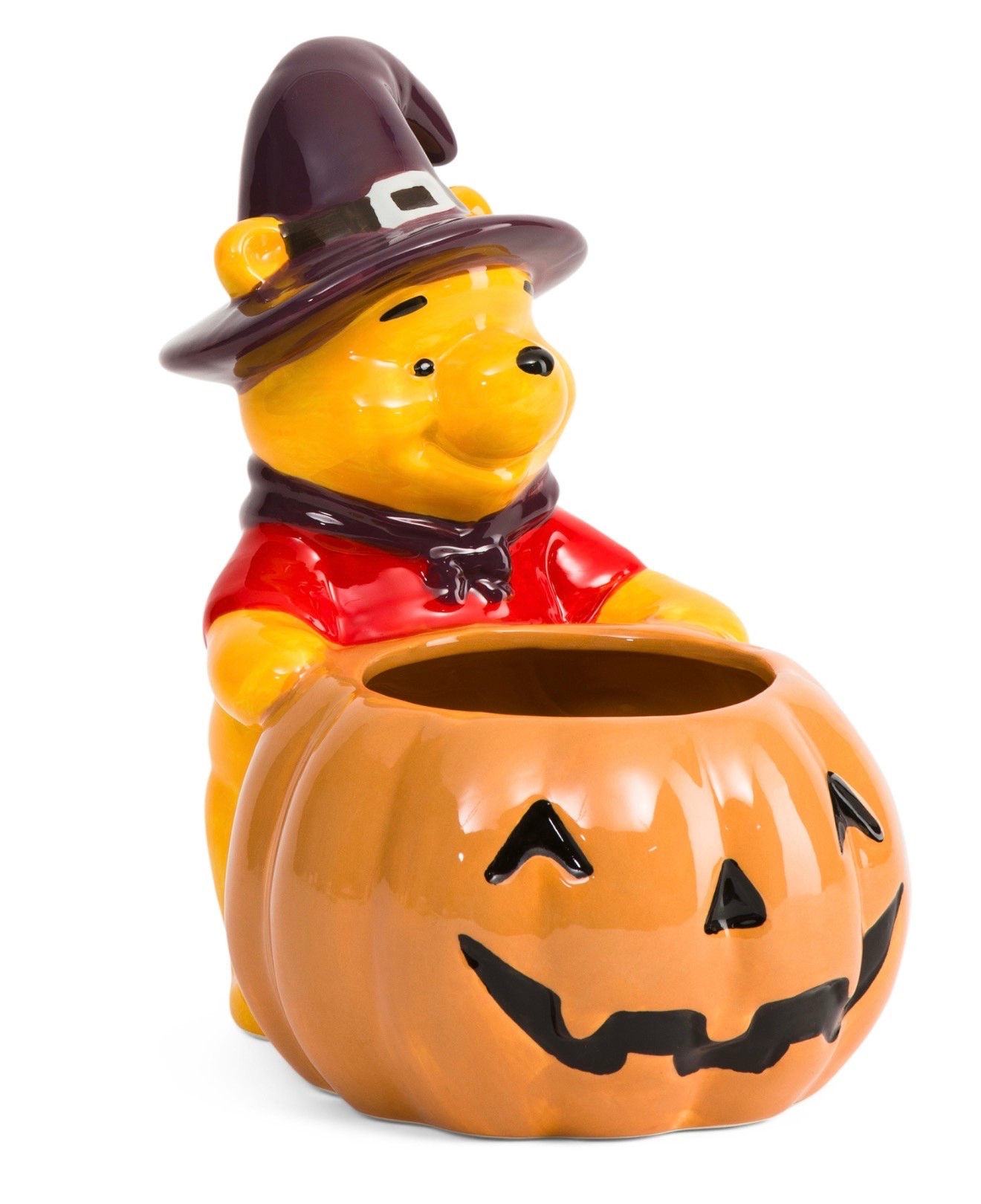 Winnie the Pooh candy bowl. Cute Jack-o-lantern bowl with Pooh in a witch hat. Love this one

#LTKSeasonal #LTKHome