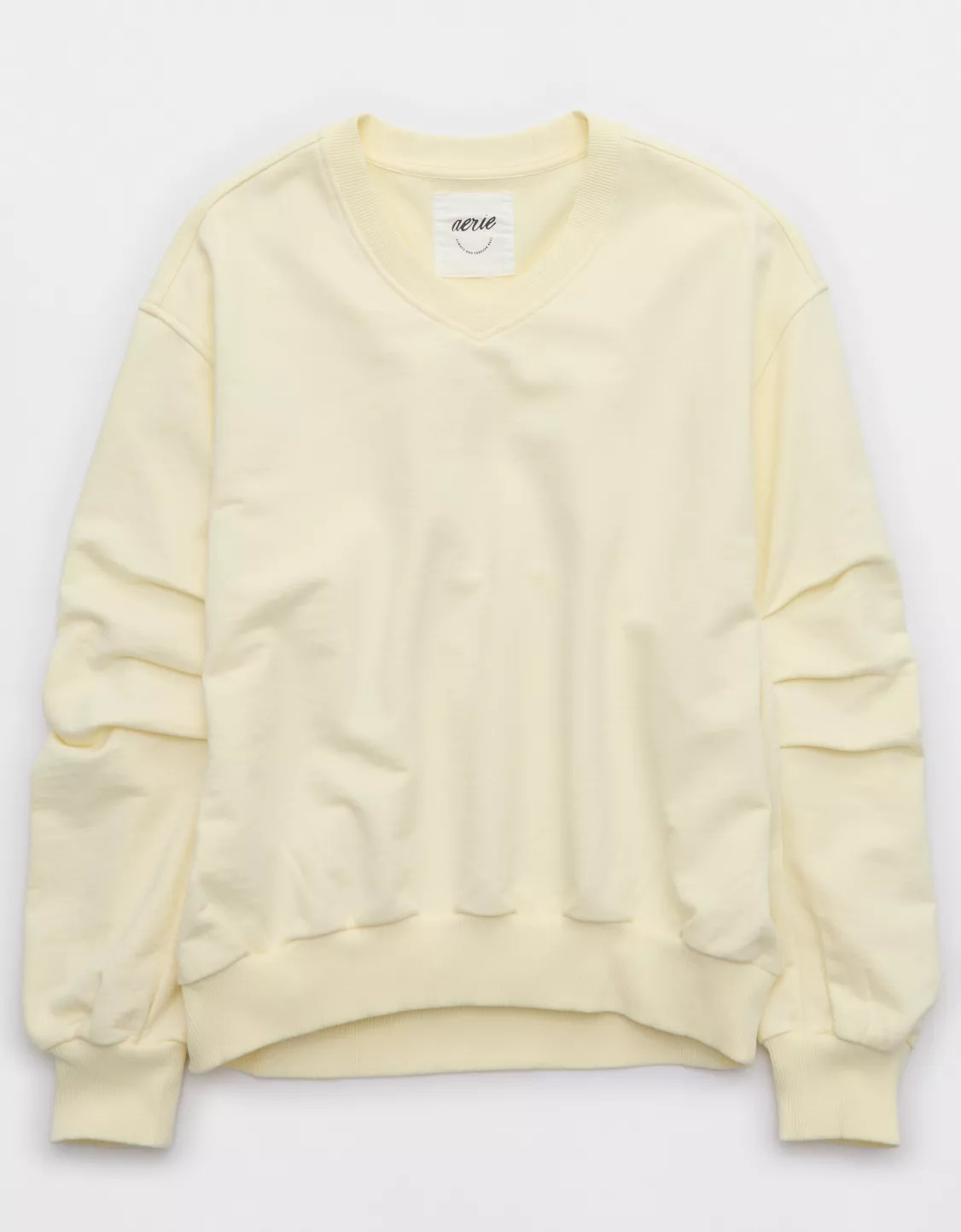 Aerie Jet Setter V Neck Sweatshirt | Aerie