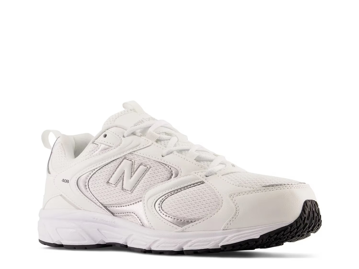 New Balance 408 Sneaker | Men | Women's | White/Silver Metallic | Size Women's 11.5 / Men's 10 | Sneakers | DSW