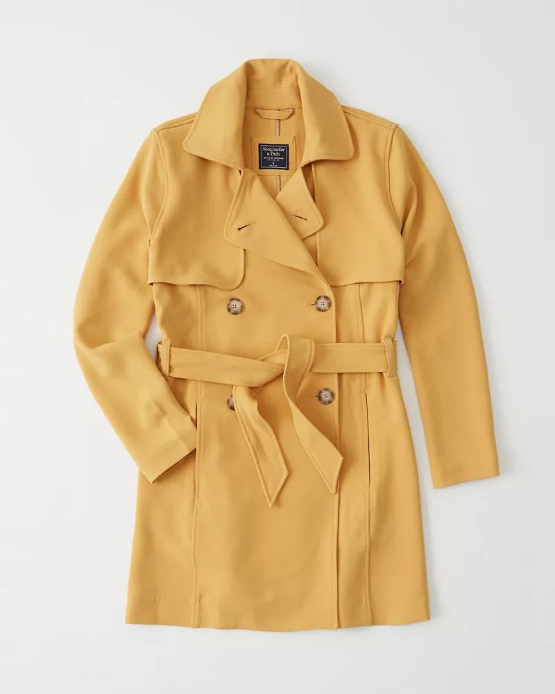 Drapey Trench Coat | Abercrombie & Fitch US & UK