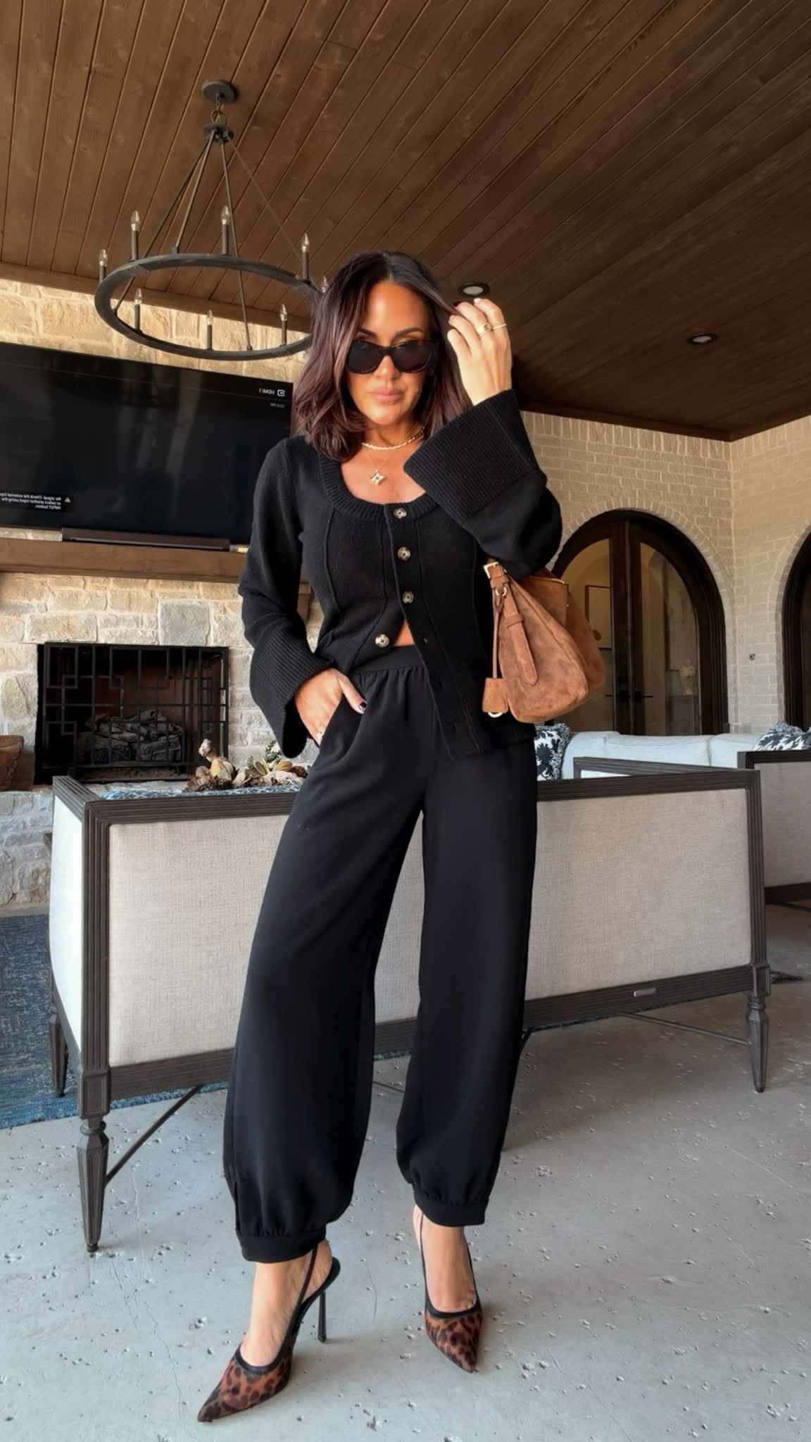 Living for a monochromatic fit! 

Wearing a small in both

5’2 / 130 lbs / 34 DD / 25” waist 

#LTKStyleTip #LTKPetite #LTKOver40