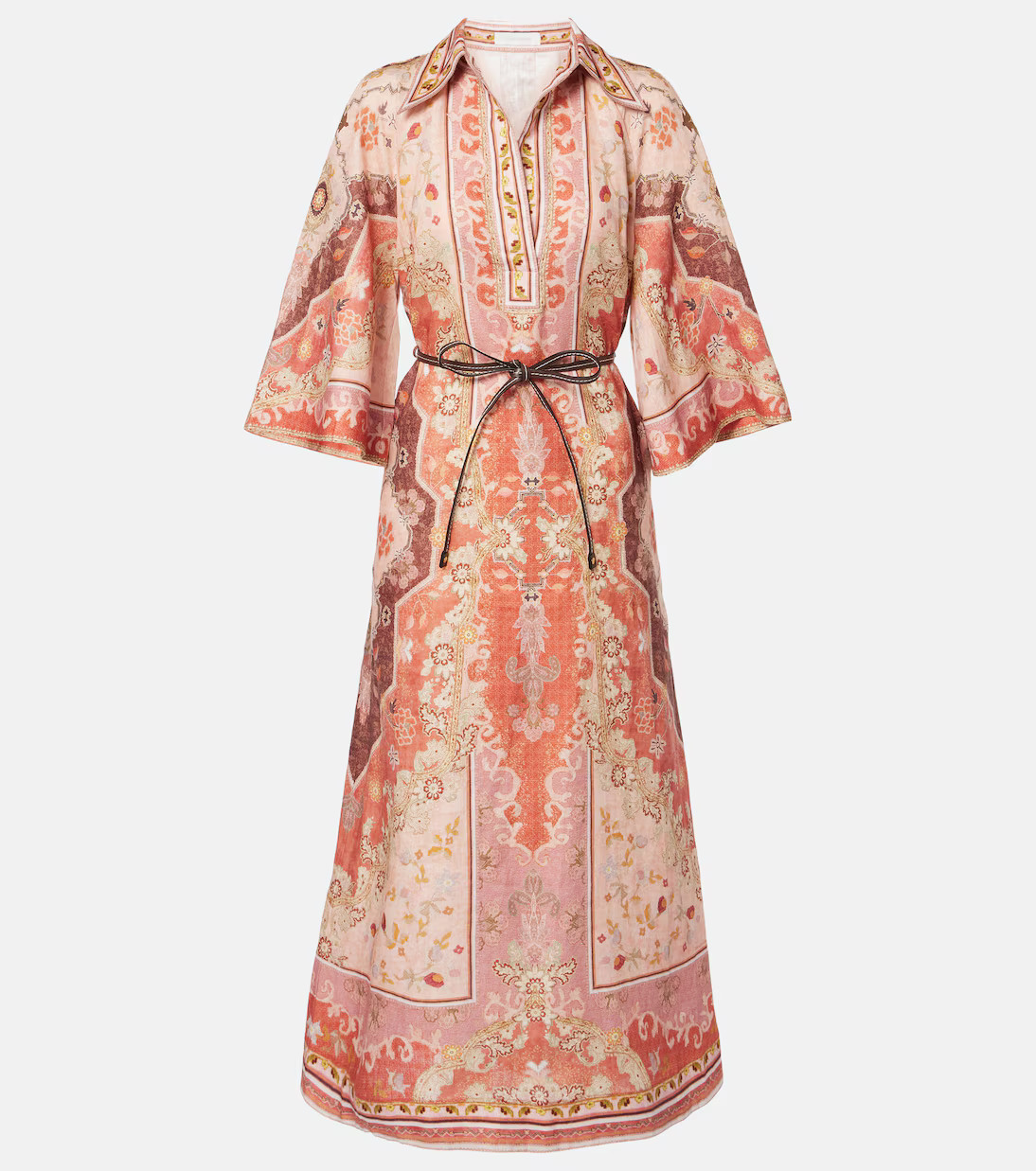 Wylie printed linen midi dress | Mytheresa (US/CA)