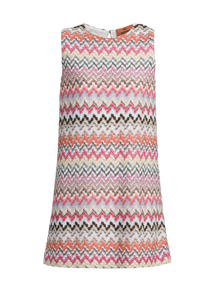 Shop Missoni Zig Zag Sleeveless Shift Dress | Saks Fifth Avenue | Saks Fifth Avenue