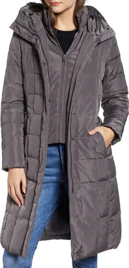 Cole Haan Bib Insert Down & Feather Fill Coat | Nordstromrack | Nordstrom Rack