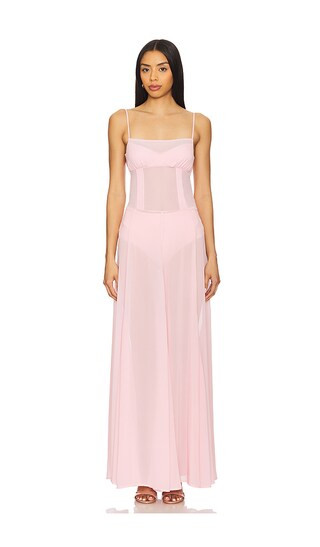 Dia Maxi Dress in Baby Pink | Revolve Clothing (Global)