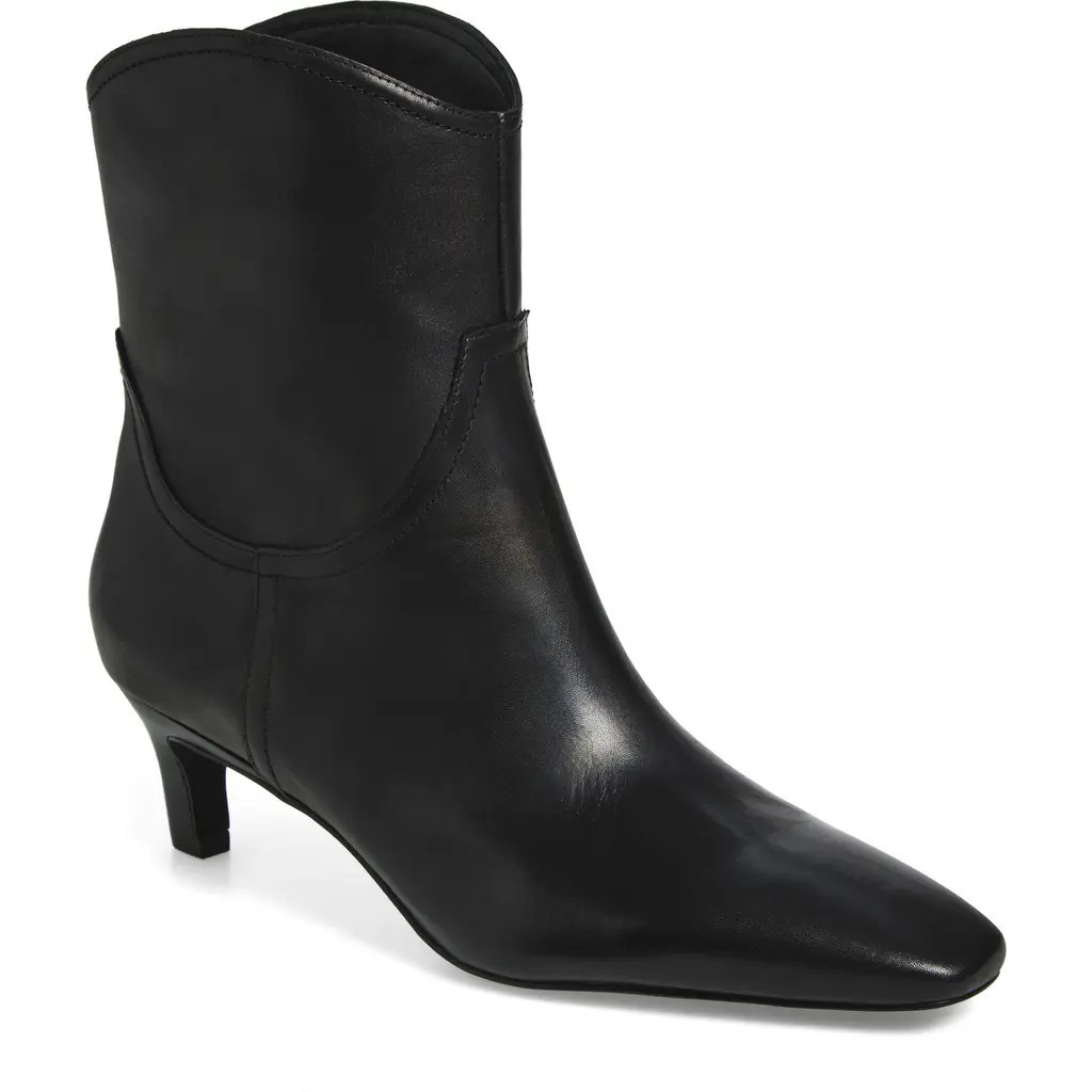 Nordstrom Atema Kitten Heel Bootie in Black at Nordstrom, Size 9.5 | Nordstrom