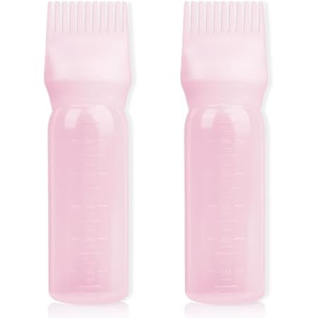 Root Comb Applicator Bottle, 6 Ounce, Oil Applicator for Hair Dye, Bottle Applicator Brush with G... | Amazon (US)