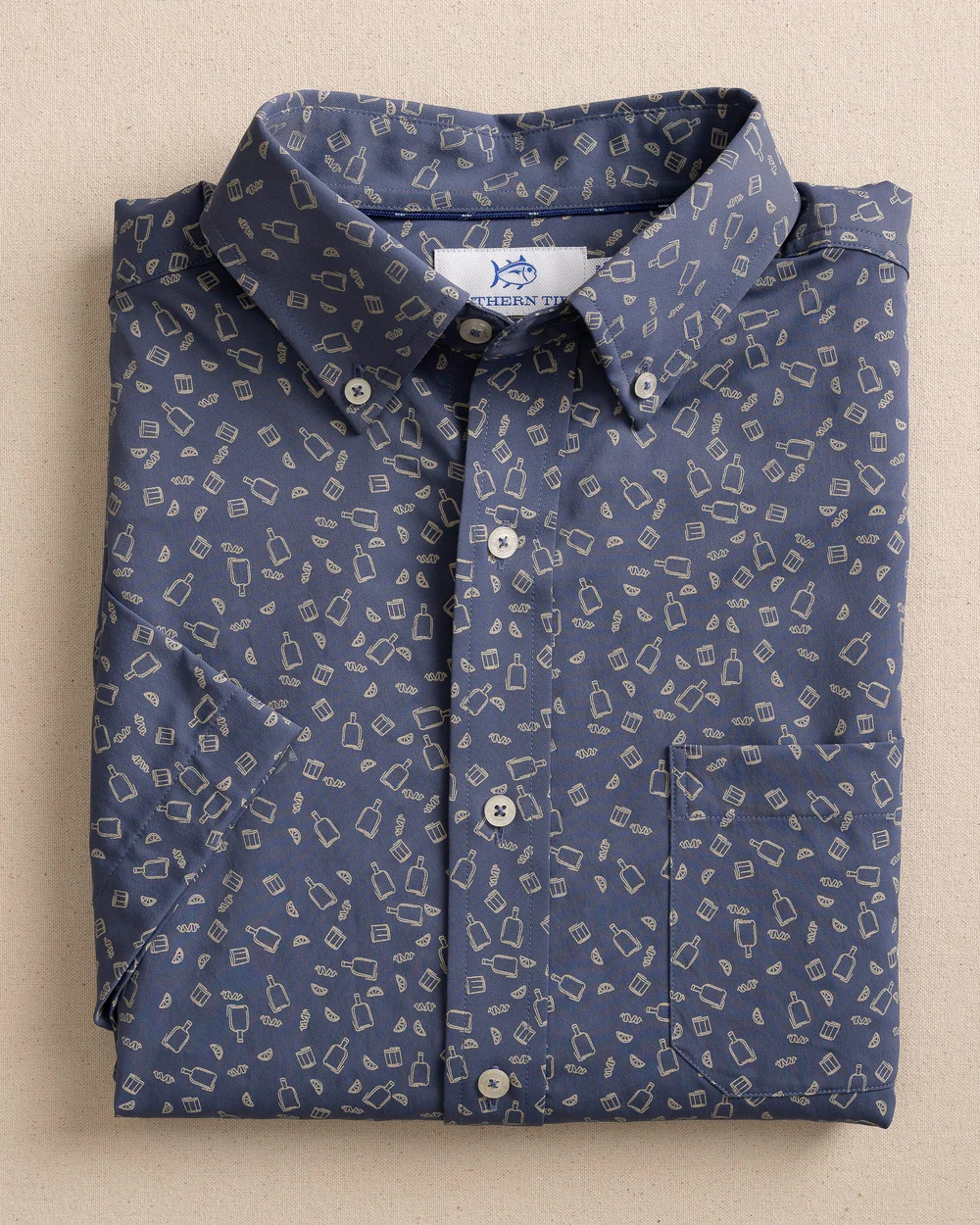 Whiskey Hour Intercoastal Short Sleeve Sport Shirt | Southern Tide