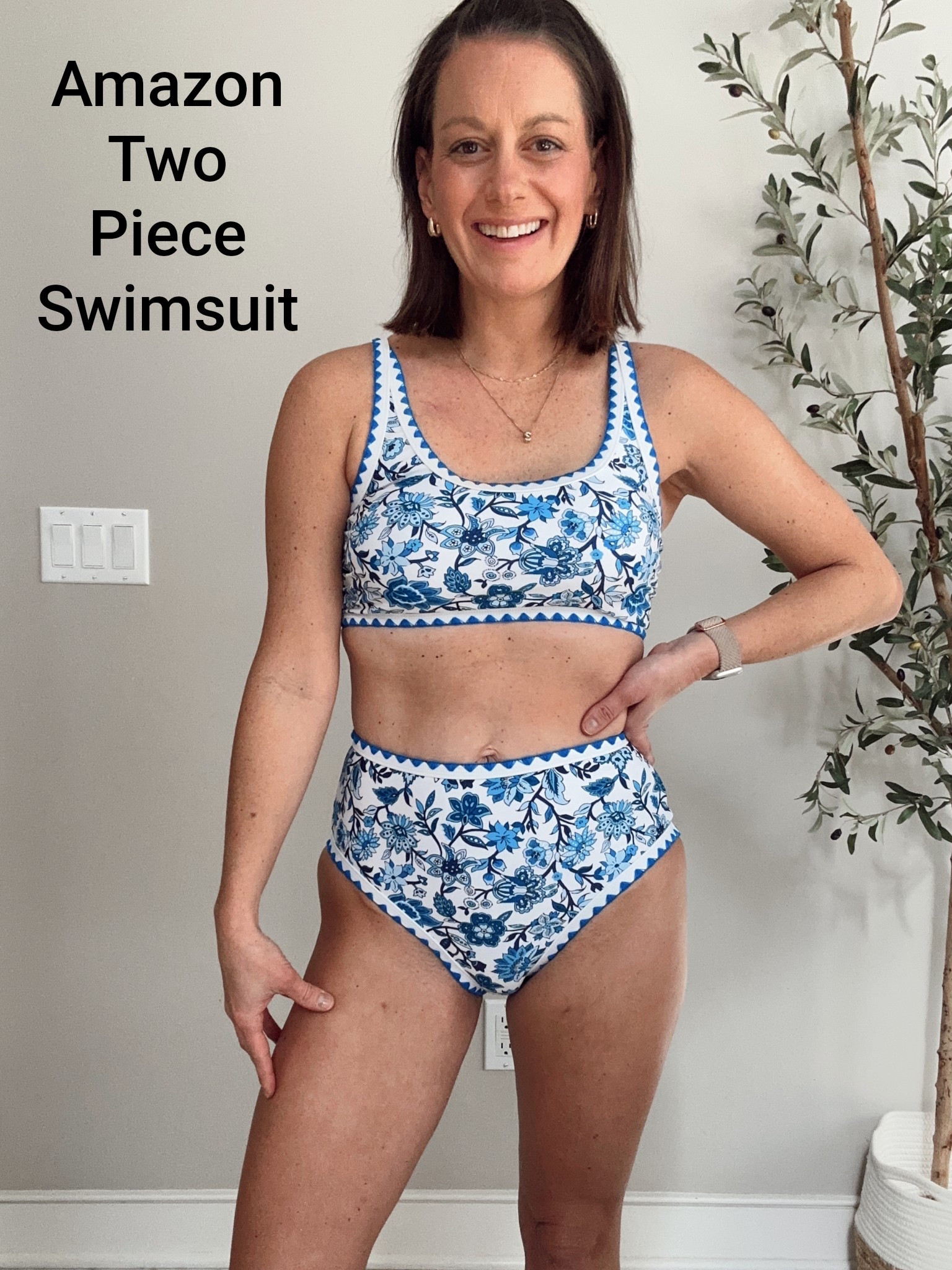 Amazon two piece swimsuit! Runs true to size to a tad small - I’m in the small.



#LTKOver40 #LTKFindsUnder50 #LTKSwim