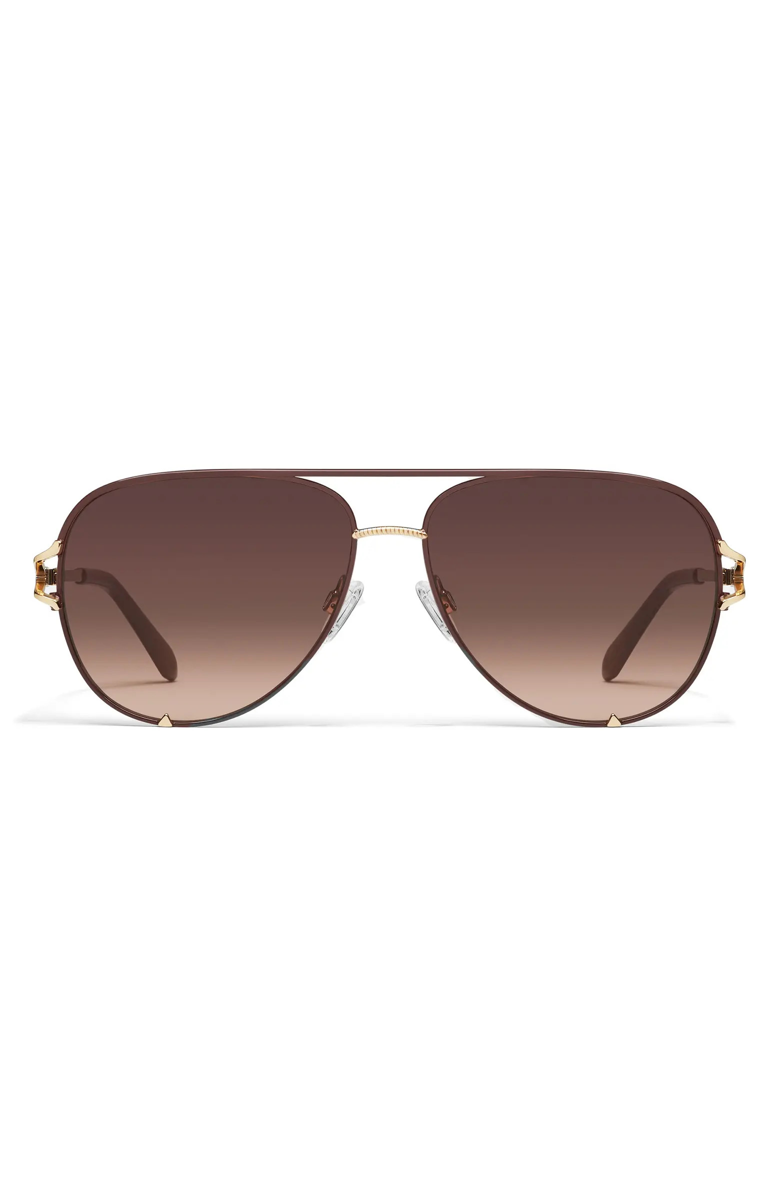 QUAY High Key Twist 60mm Gradient Aviator Sunglasses | Nordstrom | Nordstrom